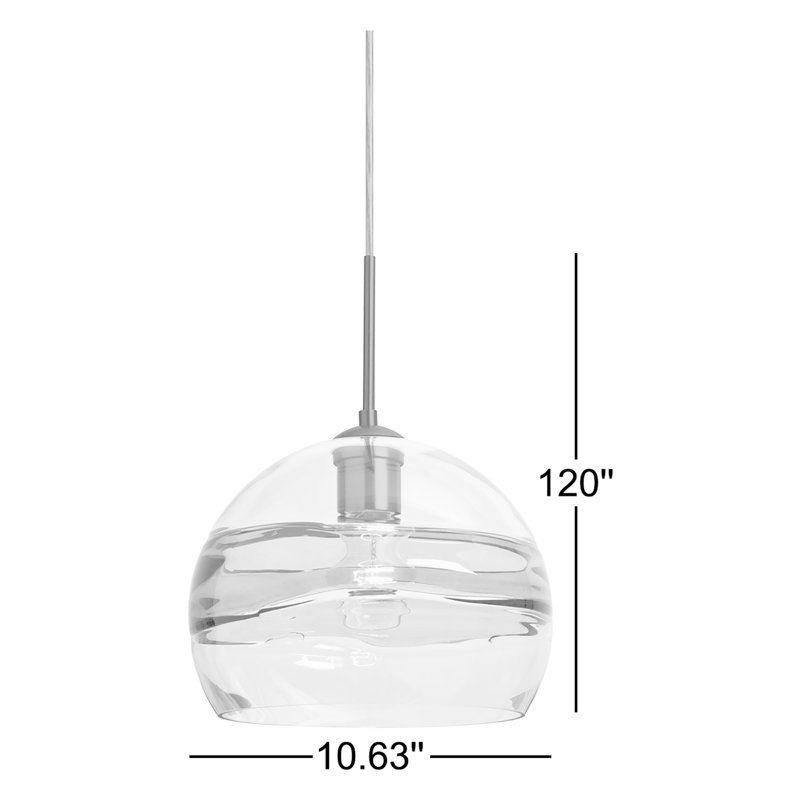 Grajeda 1 - Light Single Pendant, Bronze, Clear/Smoke