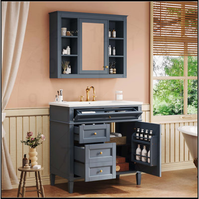 36'' Bathroom Vanity with Medicine Cabinet