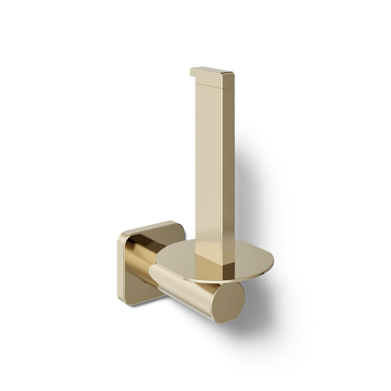 Parallel Vertical Toilet Paper Holder, Gold