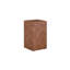 Table basse d'appoint en placage de noyer et en panneau de fibres à densité moyenne de qualité supérieure, 11,8 po x 11,8 po x 19,7 po, aucun article supplémentaire inclus-1081629481