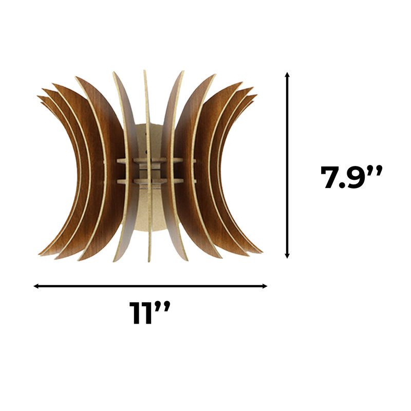 2 Pieces Sphere Wing Wall Sconce