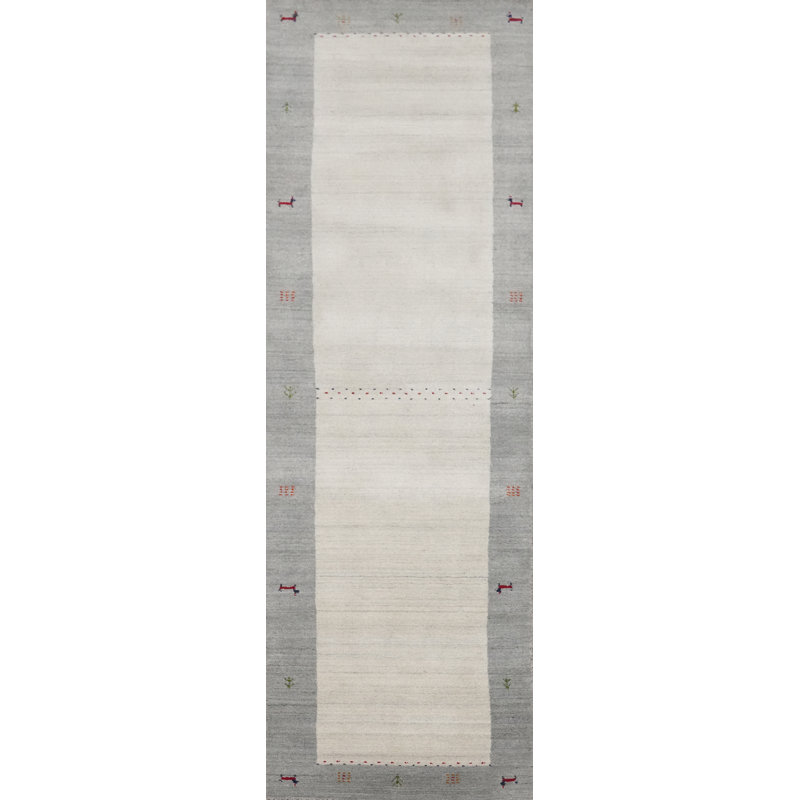 Tapis de couloir tribal style Gabbeh fait à la main 3 x 10