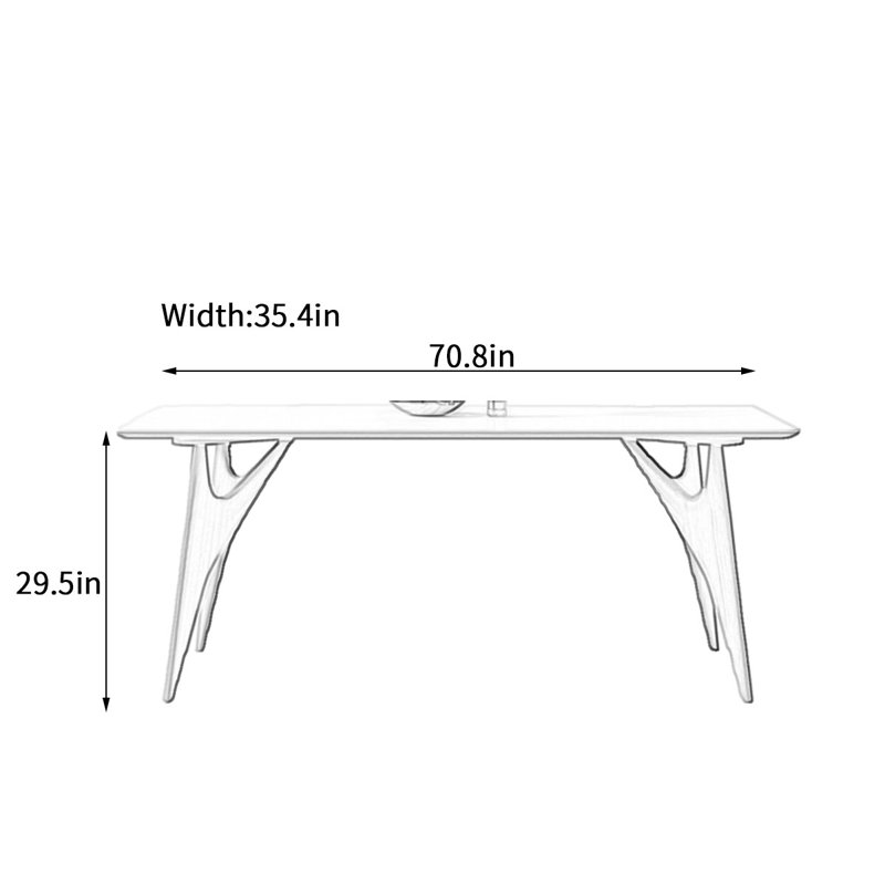 Gassville, 29.5" H x 70.8" L x 35.4" W