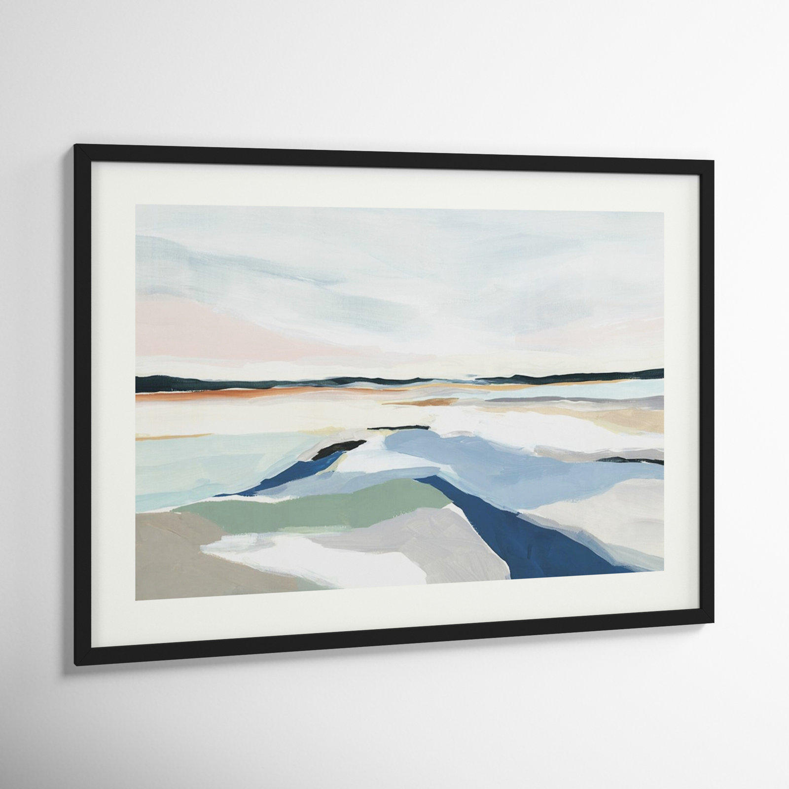 Seaside Day I by Isabelle Z, Black Framed Paper, 31" H x 43" W