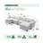 Eucalyptus 157.5" W x 57.1" D x 34.2" H Chenille Four Seater Sectional Sofa with Two Ottomans-129000446