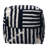 Stacy Garcia Modern Striped Cube Upholstered Ottoman Pouf-1108638885
