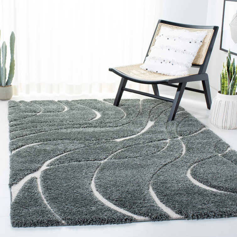 Xiong Shag Performance Abstract Rug
