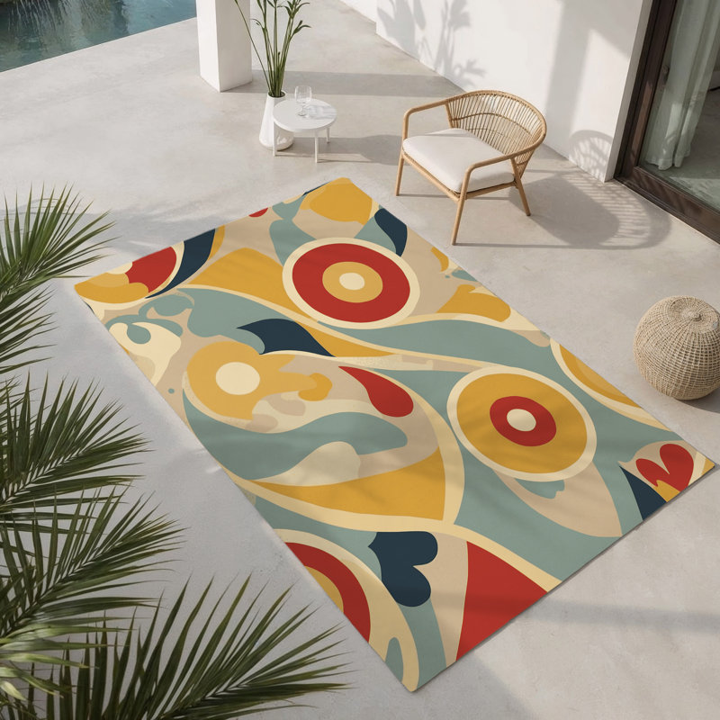 Cheeky Spark Indoor And Outdoor Area Rug, Rectangle 1'6" x 2'6"