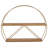 Avenell 2 Piece Circle Metal Accent Shelf-1464701593