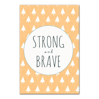 Art sur toile solide et courage Brannon