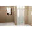 Pivot Shower Door with Brushed Nickel Aluminum Frame, Half Frame Shower Door