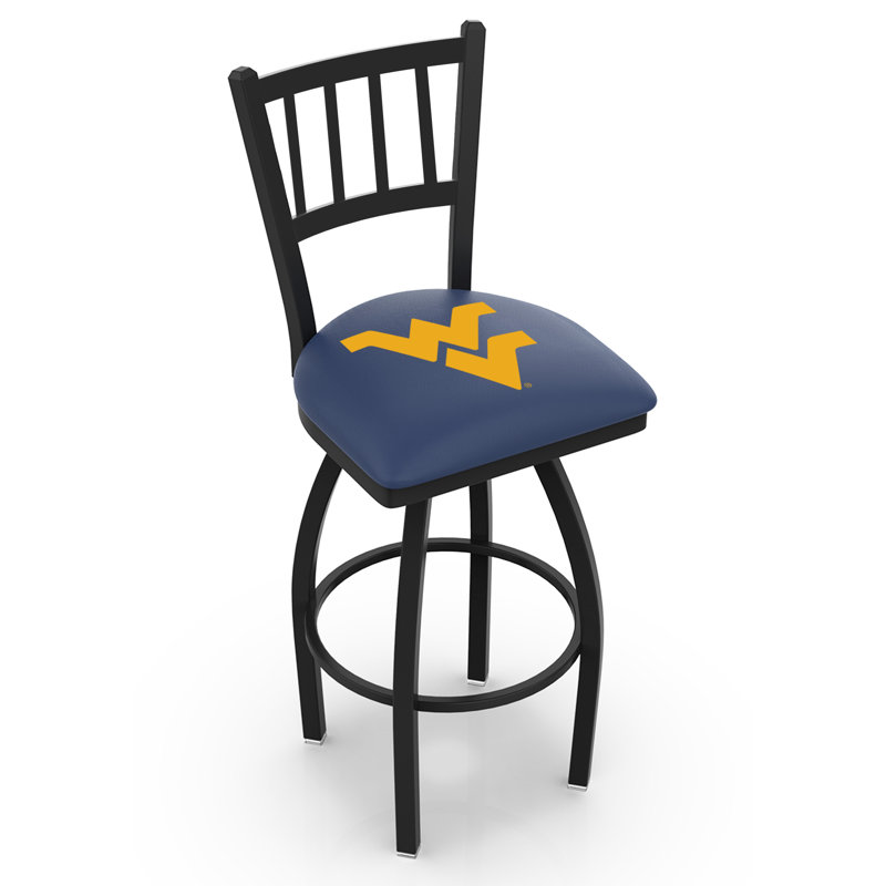 Tabouret de comptoir pivotant de 25 po NCAA, 30 po de hauteur, Virginie occidentale
