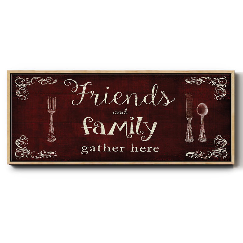 Friends and Family - toile encadrée, H 20 po x l 50 po