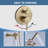 7.3" Solid Brass Single Handle Wall Mounted Roman Tub Faucet with Handheld Shower-67903913