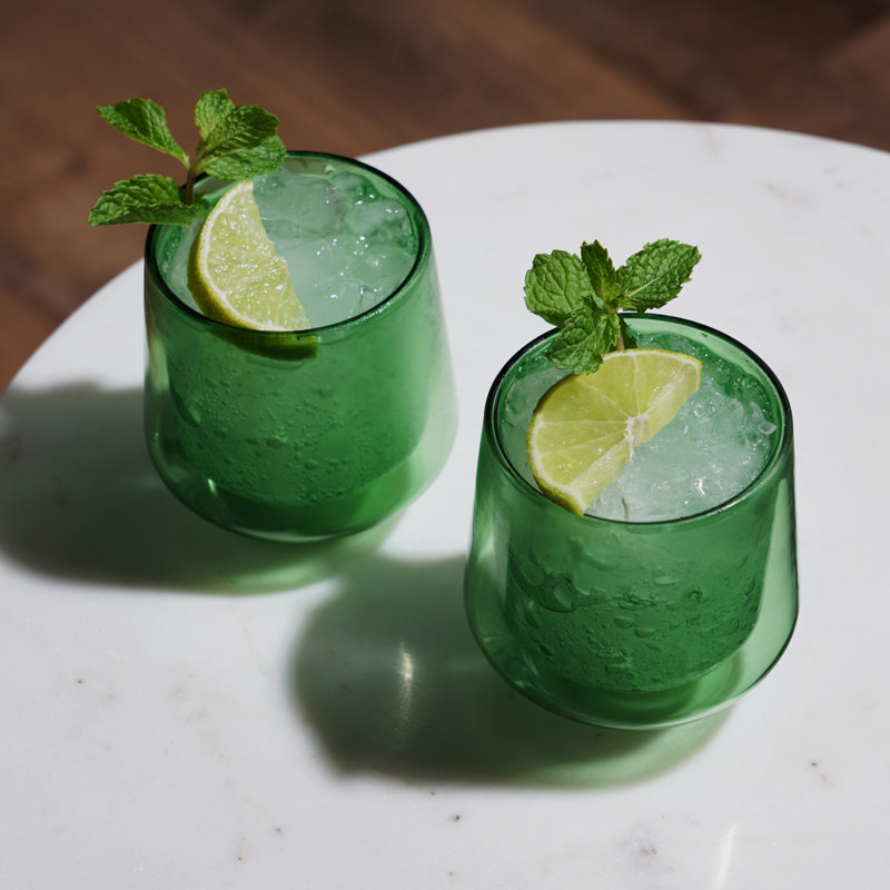 Aurora Double-Walled Tumblers, Green