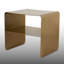Table de bout contemporaine à une tablette minimaliste en métal avec bords arrondis-2005887699