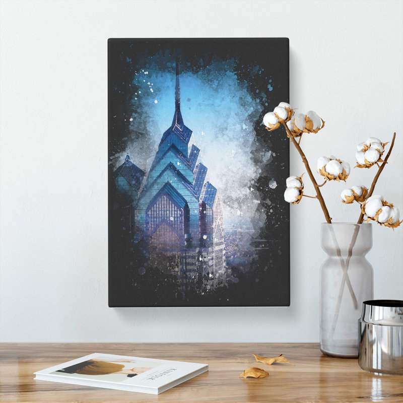 One Liberty Place in Philadelphia - Wrapped Canvas, 60cm H x 40cm W x 3cm D