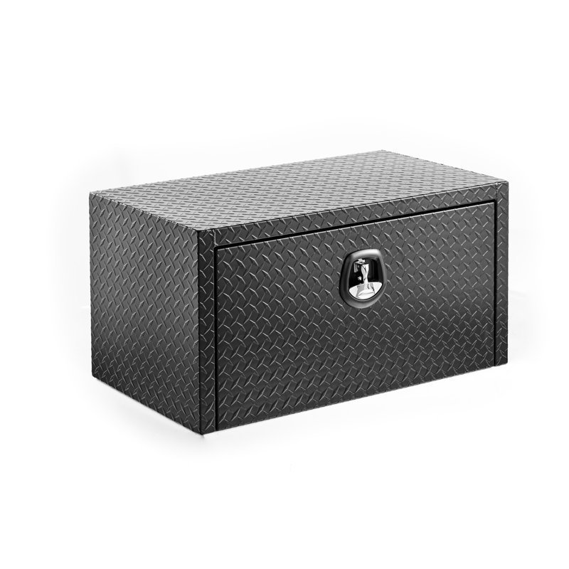 36 po, aluminium, coffre à outils, conception imperméable, loquet moulé sous pression, profil élégant, boîte à outils en aluminium optimisée sous le lit, serrure et clés, conception robuste, conception légère et robuste