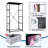 4 Drawer Dresser for Bedroom, Narrow Chest of Drawers, Wooden Top and Study Iron Frame 18"x37.5"-(WxH)