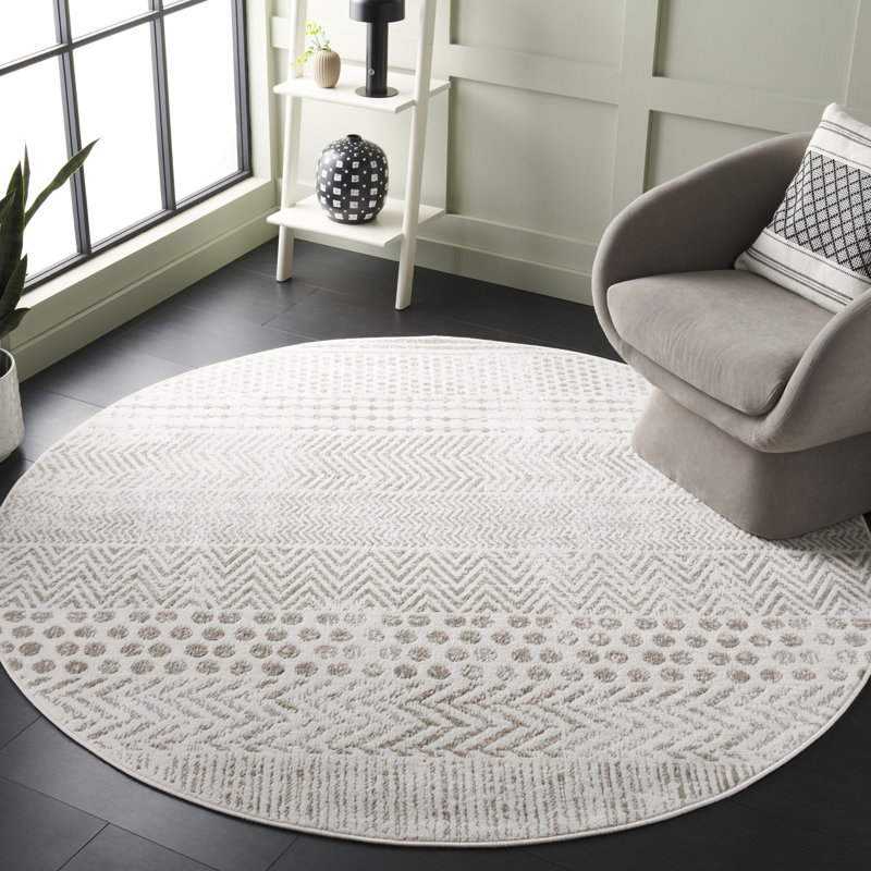 Nagelly Performance Geometric Rug, Round 5'3"