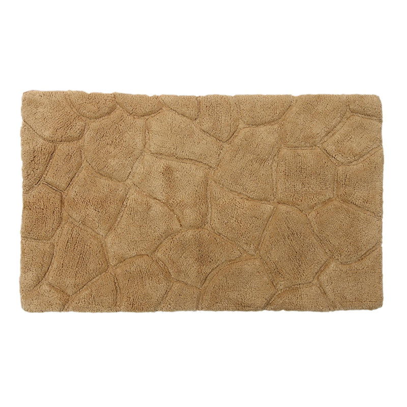Tapis pour salle de bain Troxell, Beige