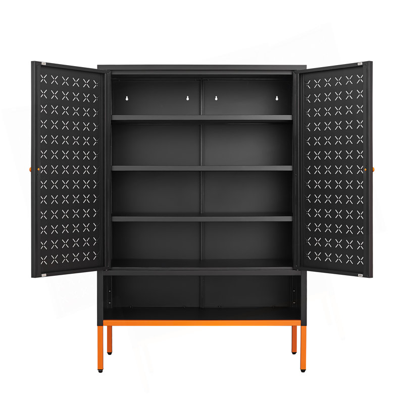 Versatile Cabinet With Advanced Design For Optimal Storage, Black