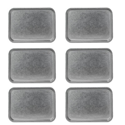 Vaisselle 10 pièces 10 "Strawberry Street Moab en acier inoxydable, assiette rectangulaire 8" x 11 "