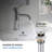 Circular 2-handle 8" Widespread Bathroom Faucet with Pop Up Drain-92578095
