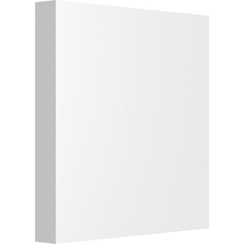 Rosette standard Sedgwick avec bord carré, H 4 po x l 4 po x p 0,5 po