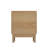 Oak Nature 2-drawer Grille Design Bedside Cabinet