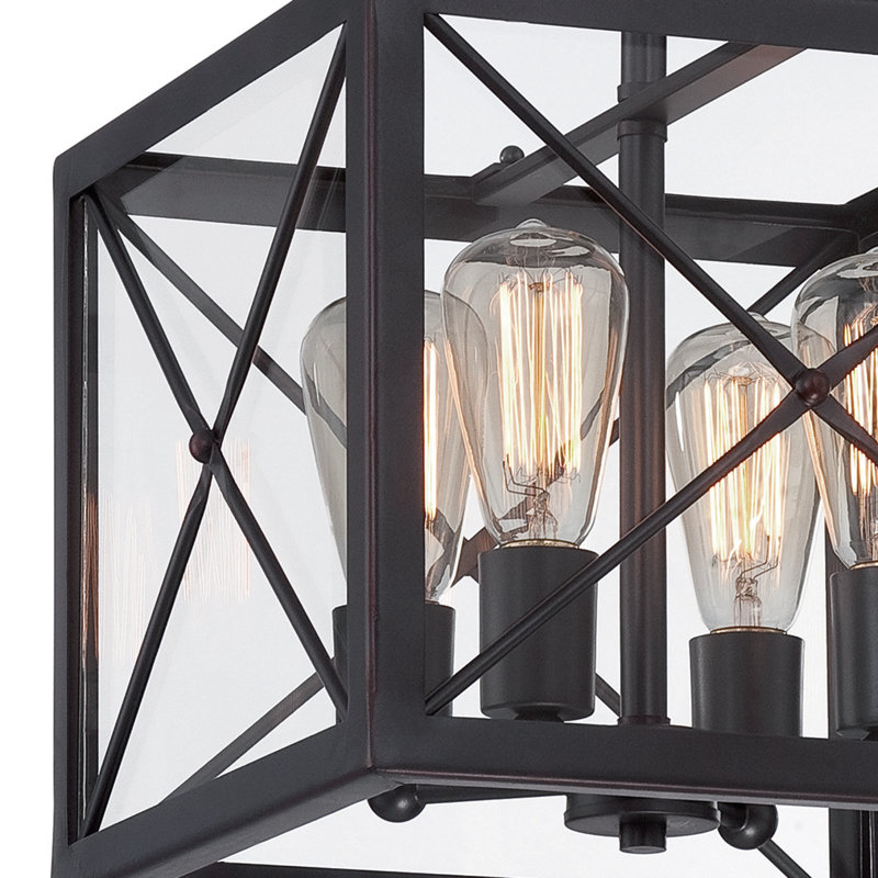 Harlon Glass Semi Flush Mount