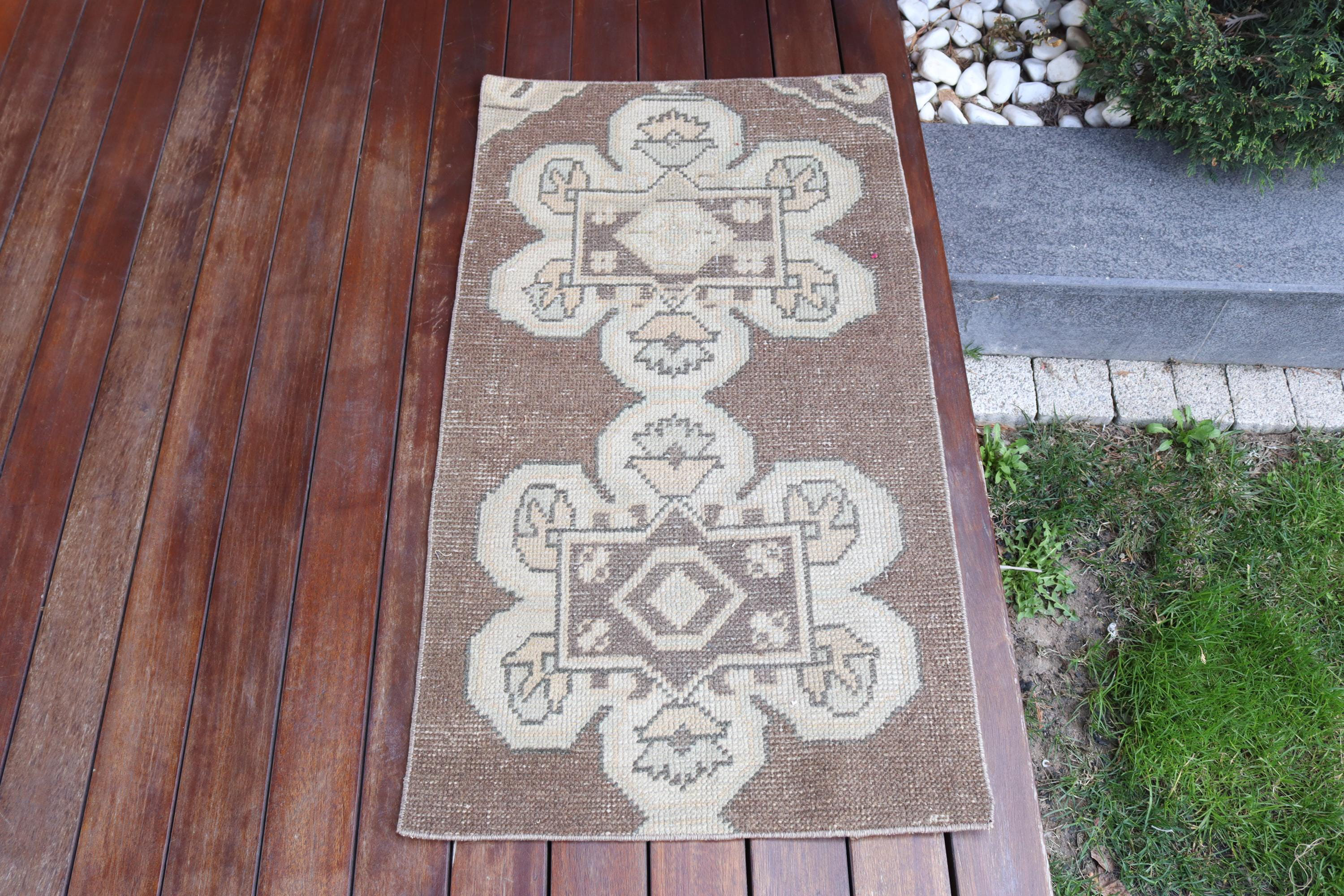 Foundry Select Vintage Turkish Rug in Small Size Featuring Brown ...