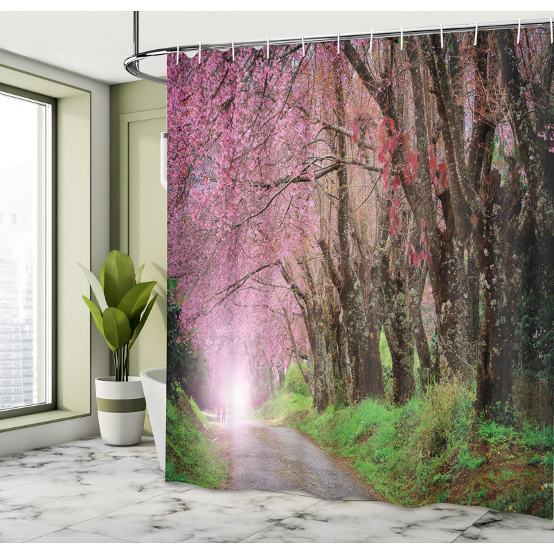 Shower Curtain with Hooks Included, 84"H x 69"W