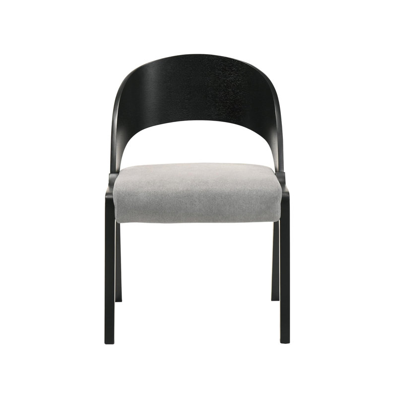 Chaise d'appoint rembourrée Mcglynn, Noir