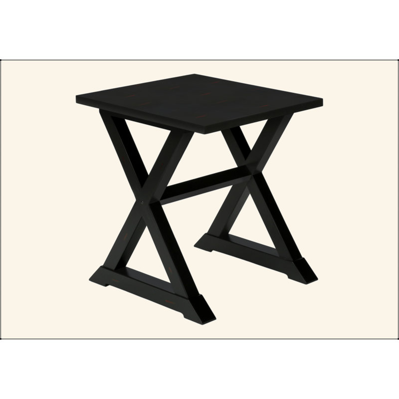 Table de chevet transitionnelle polyvalente avec rangement et style, Noir