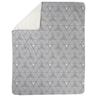 Couverture polairee triangles à la main