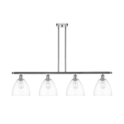 Luminaire suspendu linéaire à 4 lumières pour îlot de cuisine Amillya