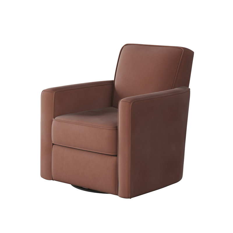 Fauteuil oscillant pivotant Balina Bindi, Bois de rose Bella, H 38 po x l 35 po x P 36 po  
