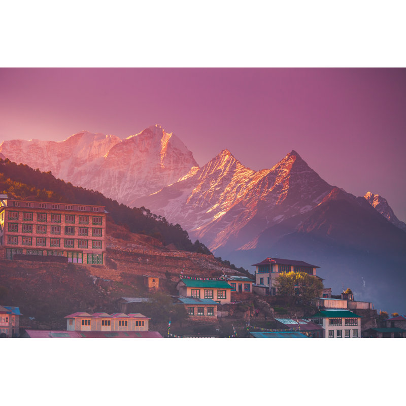 Namche Bazaar Village by Volodymyr Goinyk - Wrapped Canvas Print, 30cm H x 46cm W
