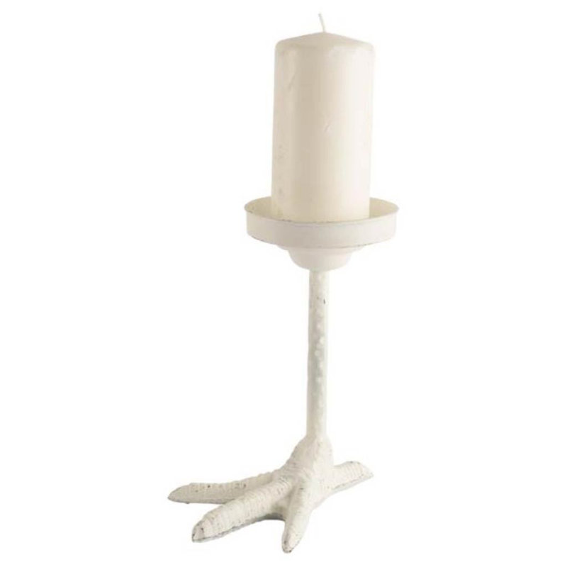 Metal Tabletop Lantern, 9" H x 6" W x 8" D, White