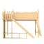 Lit mezzanine avec rangement, garde-robe et glissière amovible, bois massif, aucun sommier tapissier requis, conception peu encombrante-2005987726-2005987731