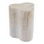 Table d'appoint d'extérieur / d'intérieur Organic Look Travertine MGO, hauteur 18,11 po résistante aux intempéries pour patio, salon et chambre à coucher