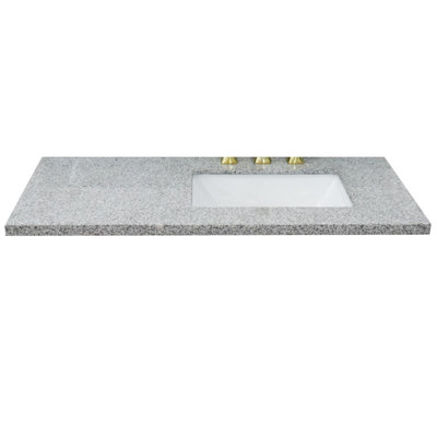 Tangular 43'' Stone Single Bathroom Vanity Top with Sink