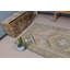 Tapis turc vintage fait à la main avec des couleurs pastel et des motifs géométriques pour une maison de style bohémien