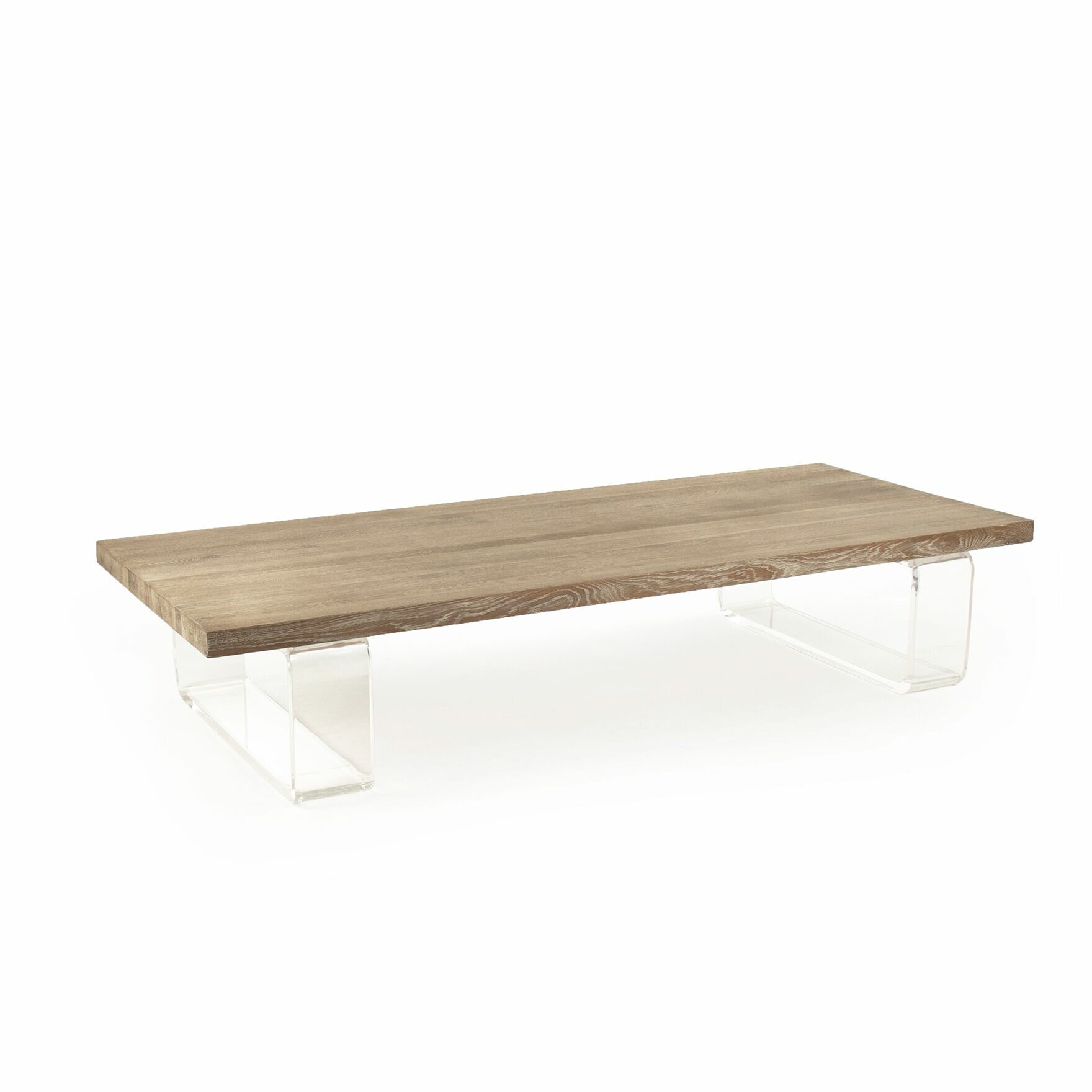 Acrylic wood shop coffee table