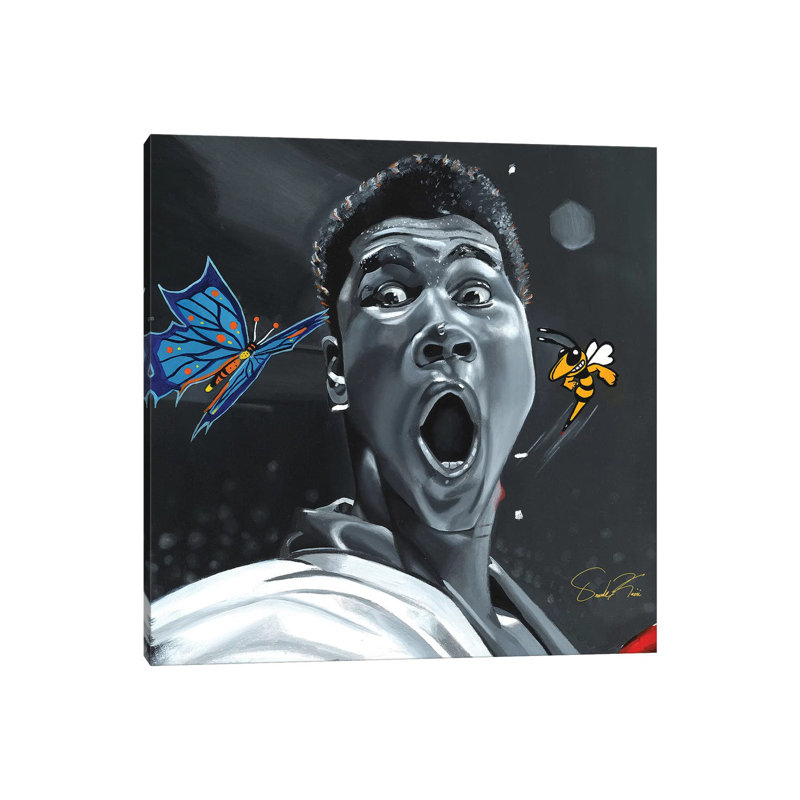 «Sting Like A Bee», reproduction sur toile tendue, H 18 po x l 18 po x P 0,75 po, Toile tendue