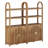 3 Tier Book Shelf 72" Tall Arched Bookcase With Storage, Set of 2-1688370048