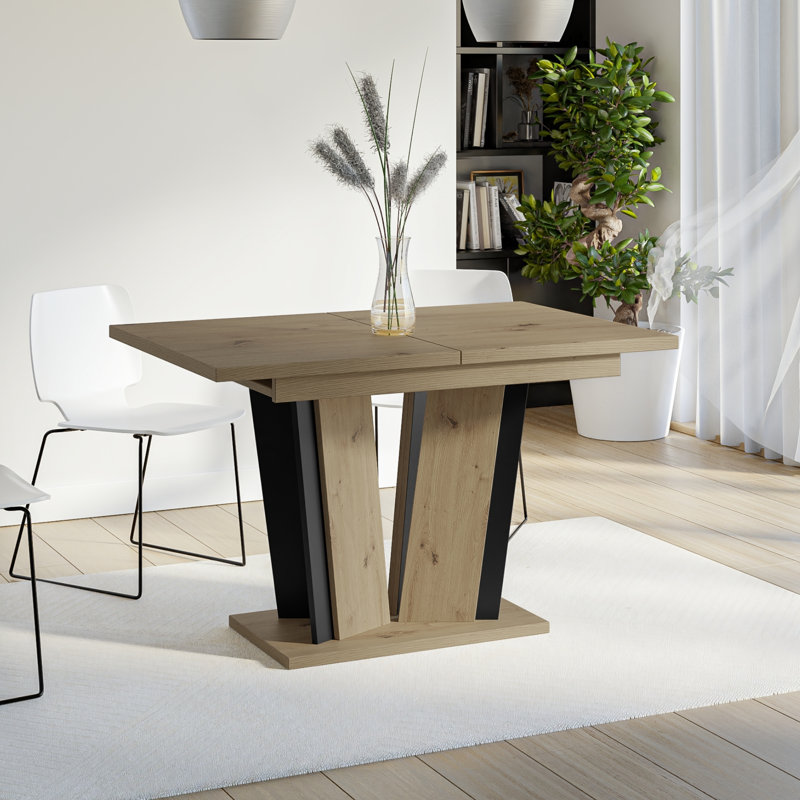 Extentable Dining Table Doha, Artisan Black