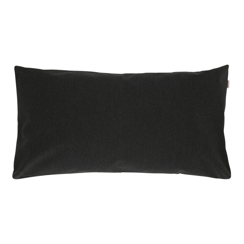 Romon Cushion, Rectangle 42cmH x 80cmW, Graphite/Black