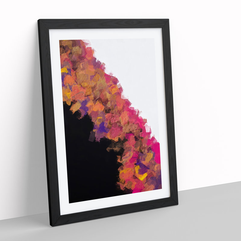 Instrumental Abstract - Single Picture Frame Painting, Black Framed, 64cm H x 46cm W x 2cm D